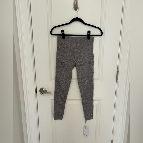 Gymshark Vital Seamless Leggings in Smokey Gray Marl - Picture 6 of 7
